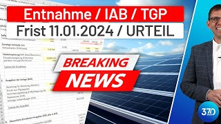 Photovoltaik  Neues  Frist zum Nullsteuersatz Investitionsabzugsbetrag und Totalgewinnprognose [upl. by Naesar104]