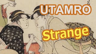 Ukiyoe  Utamaro Kitagawa part3  Funny and Strange Laughablewomans arm wrestling [upl. by Nahc]