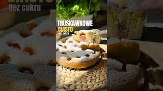 🍓CIASTO BEZ CUKRU😋 ciasto truskawki ketoprzepisy bezcukru bezglutenu shorts ketoprzepisy [upl. by Carlyn]