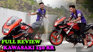 Motor Kegilaan Orang Ramai B4MII FULL REVIEW KAWASAKI RR 150CCMOTO KING 2018 [upl. by Saisoj]