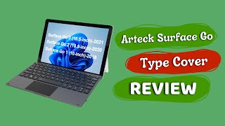 Arteck Microsoft Surface Go Type Cover UltraSlim Portable Bluetooth Wireless Keyboard Review [upl. by Cicero272]