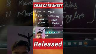 CBSE Date Sheet Class 12th 2025 Out official cbse date schedule released [upl. by Ynnig]