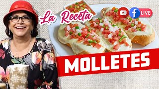 ANTOJITOS MEXICANOS RECETA DE MOLLETES  DOÑA ROSA RIVERA [upl. by Naffets]