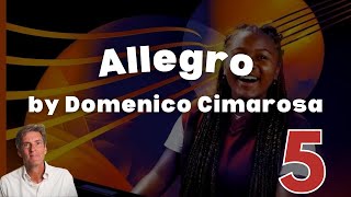 Allegro by D Cimarosa ABRSM Grade 5 Piano 2023 amp 2024  A1 [upl. by Pudendas]