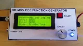 DIY 300 MSs DDS FUNCTION GENERATOR  AD9854 [upl. by Dalohcin388]