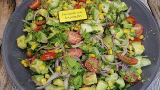 We Cant Stop Eating This Salad Healthy and Tasting Avocado Salad [upl. by Lisetta721]