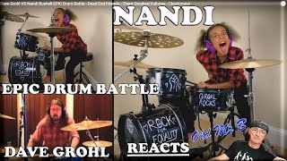 Dave Grohl VS Nandi Bushell EPIC Drum Battle Reaction [upl. by Allista55]