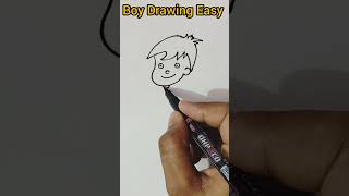 Boy Drawing Very Easy Tutorial youtubeshorts ytshorts art [upl. by Claudio]