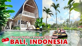 BALI INDONESIA Honeymoon Trip  Airport Guide  Private Villa Tour Part 1 UBUD ng Ganda [upl. by Ariajaj713]