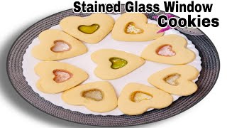 STAINED GLASS WINDOW COOKIESHOME MADE COOKIES  DERYKS BLOCKS  ornament cookies [upl. by Repinuj830]