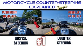 How to Counter Steer or Push Steer a motorcycle [upl. by Oirom]