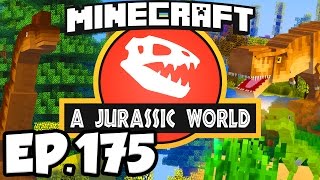 Jurassic World Minecraft Modded Survival Ep175  VISITORS CENTER PLANNING Dinosaurs Mods [upl. by Ashford233]