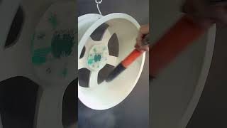 Powder Coating Wheels White From Prismatic Powders [upl. by Lennor453]