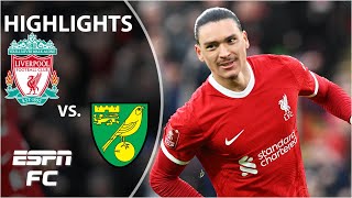 🔴 CRUISE CONTROL 🔴 Liverpool vs Norwich City  FA Cup Highlights  ESPN FC [upl. by Hartley486]