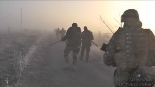 06112014 Opitne village Ukrainian corps quotRight sectorquot near Donetsk Airport [upl. by Sherwynd86]