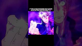 quotThe Ultimate Power That Makes Gojo Satoru Unstoppablequot😈 gojo sukuna anime jujutsukaisen amv [upl. by Maiocco]