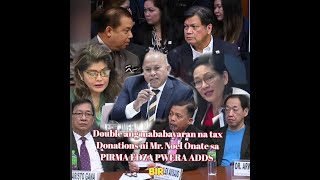 Naku Nakarma Mr Noel Oñate sa 55M Tax Donation sa Edza pwera adds Double ang mababayaran BIR [upl. by Eleahcim]