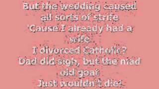 Horrible Histories George IV Couldnt Stand My Wife Lyrics [upl. by Anaitsirk]