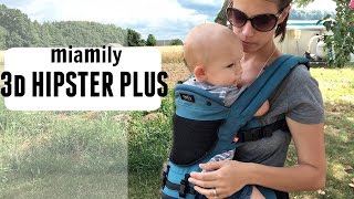 BABY CARRIER REVIEW  NEW MiaMily 3D HIPSTER PLUS [upl. by Idnas]