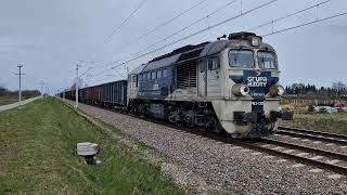 M621331 ze składem węglarek przejeżdża chwilę po minięciu po Motycz Leśny 28032023 [upl. by Hctim378]