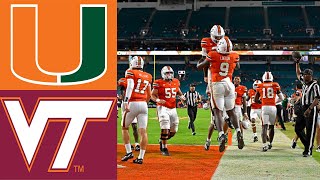 Virginia Tech Hokies vs Miami Hurricanes Game Highlights Sept 27 2024  College Football 2024 [upl. by Geordie402]