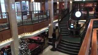 Cunard Queen Elizabeth 2014 HD Part 17 Deck 3 walk through [upl. by Nomahs280]