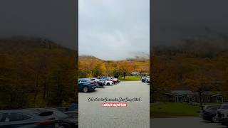 Franconias fall spectacle Cannon Mountain wrapped in mist and bursting with color NatureMagic [upl. by Ttayw]