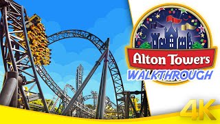 Alton Towers Family Rides  FULL TOUR 4K [upl. by Esirahc]