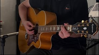 Epiphone J200 EC STUDIO Sound Test  Inspired by Gibson SJ200 King Of The Flattops [upl. by Kiele128]