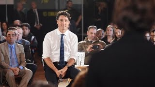 Trudeau answers English question in French because were in Quebec [upl. by Novyar]