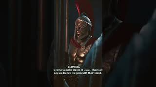 Leonidas speech the battle gaming gameplay assassinscreed ubisoft assassinscreedodyssey [upl. by Disario310]