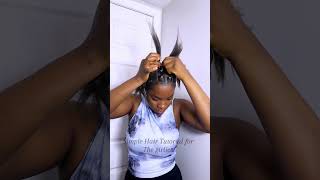 Ponytail rubber band method Styles to try on bad hair days hairstyle rubberbandmethod braids 😇 [upl. by Elisha395]