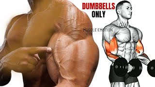 5 Best Workouts to Get Big Perfect Arms with dumbbells [upl. by Emerald]