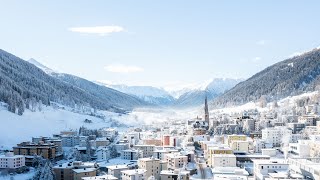 Panorama Davos Klosters Winter  Cineflex [upl. by Liban950]