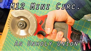 How To Convert Milwaukee M12 Mini CutOff Tool Into A Mini Circular Saw 12 [upl. by Harwilll]