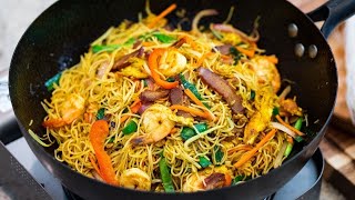 BETTER THAN TAKEOUT  Singapore Noodles Recipe [upl. by Brass329]