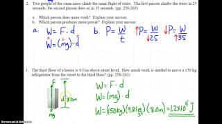 Regents Physics Work Power amp Energy 15 [upl. by Adlecirg935]