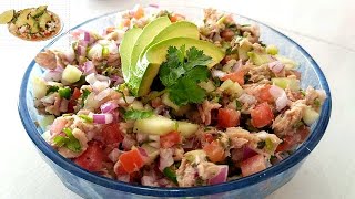 Delicioso Ceviche de Atun en Lata 🥗🍴👨‍🍳 Cris en la Cocina [upl. by Iney]