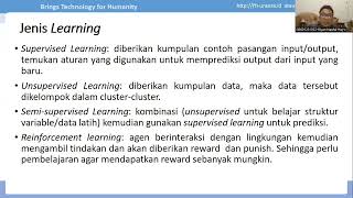 Pertemuan ke6 Mata kuliah AI Learning [upl. by Anitnahs]