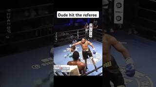 Referee turned into fighter 😲 ufc shorts knockoutcity mma streetfighter kickboxing [upl. by Mela116]