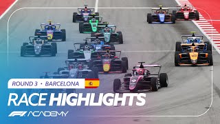 F1 Academy Race Highlights  2024 Barcelona [upl. by Netsryk]