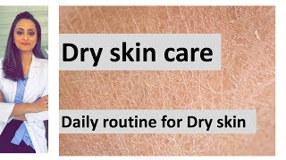 Dry skin care moisturiser face wash sunscreen antiaging creams etc home remedy Dermatologist [upl. by Gnod105]