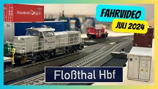 Juli 2024 H0 Fahrvideo auf 12qm Märklin Anlage im Bau [upl. by Ahtanoj539]