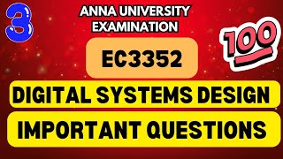 EC3352Digital Systems designImportant Questions 💯💯💯Toppersacademytamil [upl. by Averat370]