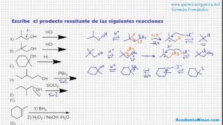 Problema 3 Reacciones de alcoholes [upl. by Ettennor]