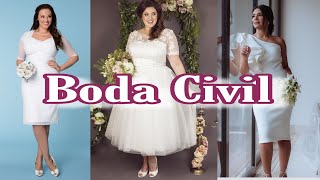 VESTIDOS DE NOVIA SENCILLOS PARA BODA CIVIL COMO VESTIR PARA UNA BODA CIVIL [upl. by Aon]