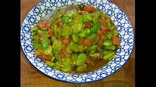 Cuisine Orientale  Salade de Fèves au Cumin et Tomates [upl. by Krysta402]