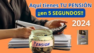 💰👉𝗣𝗘𝗡𝗦𝗜𝗢𝗡𝗜𝗦𝗧𝗔𝗟𝗢 𝗤𝗨𝗘 𝗩𝗔𝗦 𝗔 𝗖𝗢𝗕𝗥𝗔𝗥 𝗘𝗡 𝟮𝟬𝟮𝟰👨 Simulador del Importe de tu Pension [upl. by Aitnic]