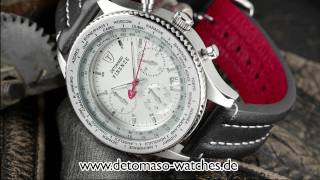 DETOMASO Modell FIRENZE Chronograph WeißLeder [upl. by Longo]