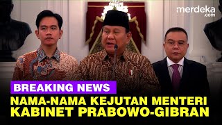 FULL Daftar Nama 53 Menteri amp Kepala Lembaga Kabinet Merah Putih Prabowo Gibran [upl. by Labanna294]